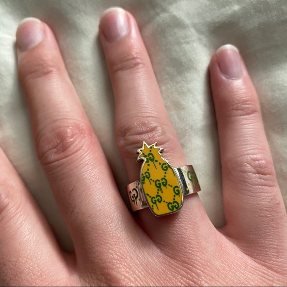 gucci ghost pineapple ring